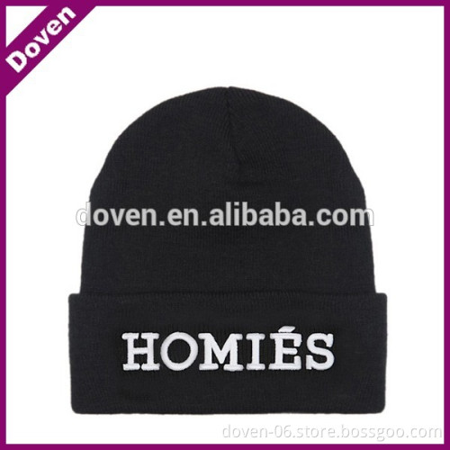 Custom plain cotton knit beanie